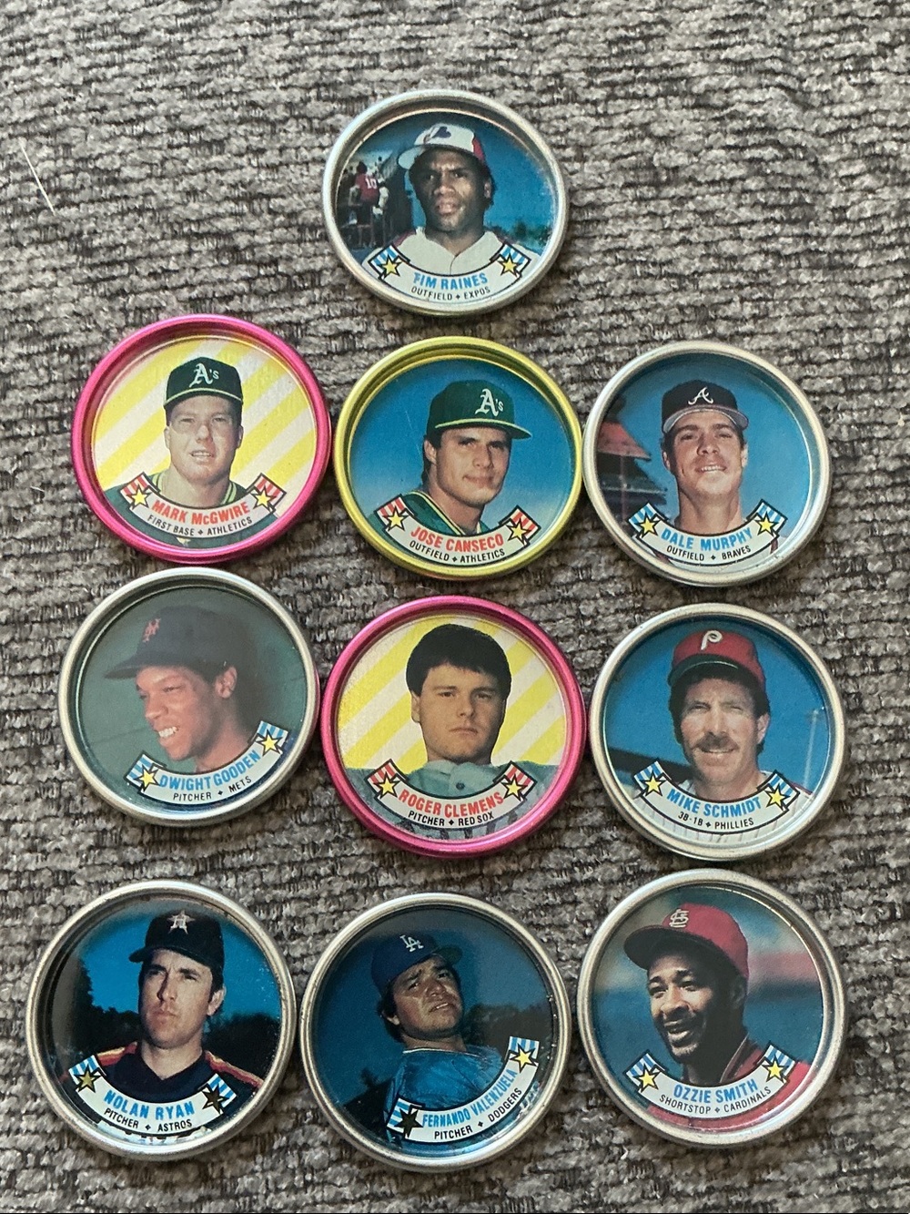 Topps 1988 Baseball Coin Set Featuring Nolan Ryan, Roger Clemens & More